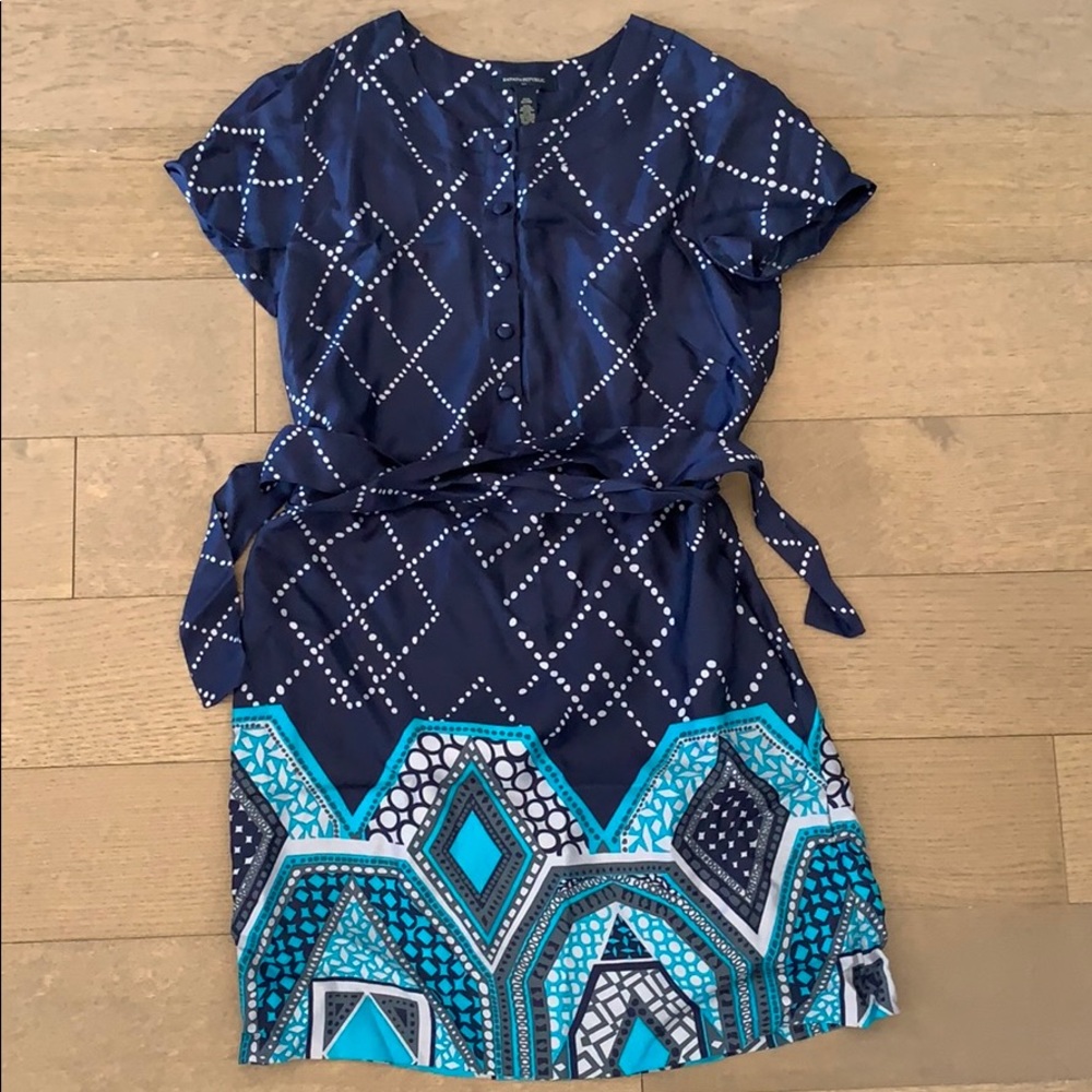 Banana Republic Silk Tie Dress